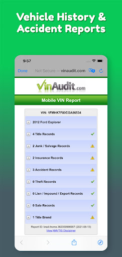 VIN Check Report for Used Cars