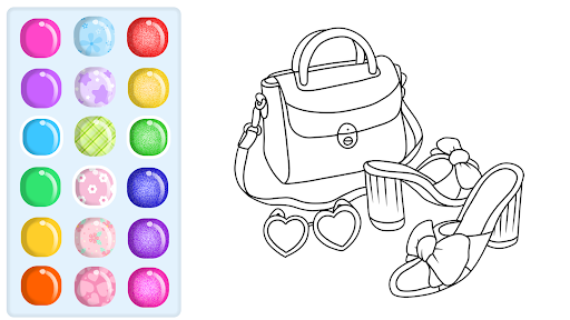 Glitter Beauty Coloring Pages