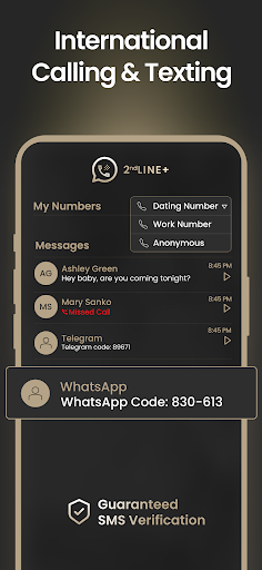 2nd Line+ Second Phone Number