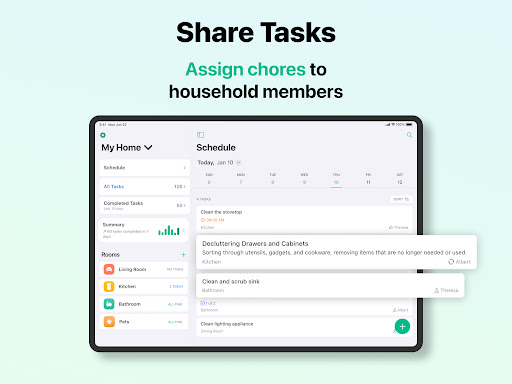House Chores Cleaning Schedule