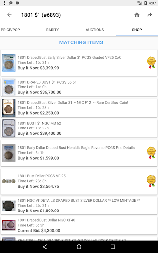 PCGS CoinFacts - U.S. Coin Val