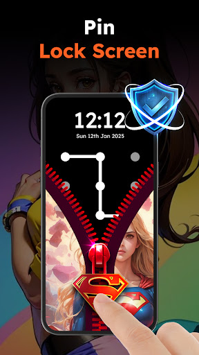 Zipper Lock Wallpapers Screen