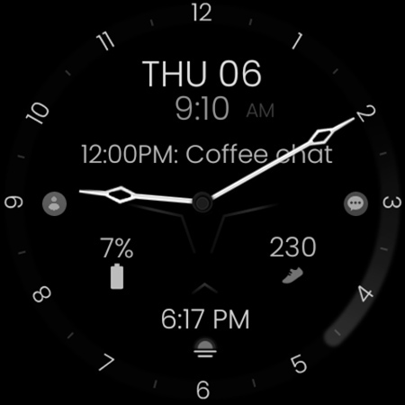 Minimal Black v30 Watch Face