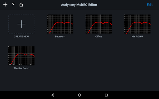 Audyssey MultEQ Editor app