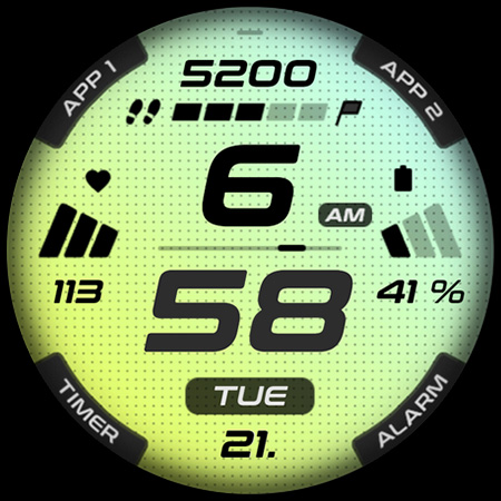 SPORT xR: Watch face