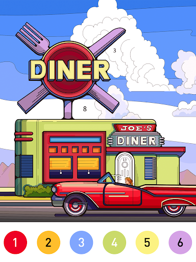 Nostalgia Color by number game