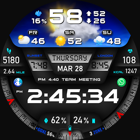 PER27 Digital Watch Face