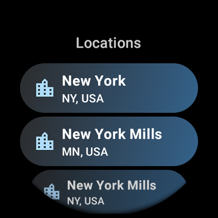 Weather Complications: Wear OS