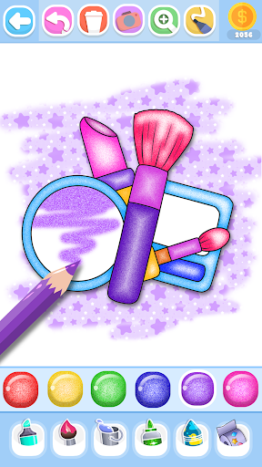 Glitter Beauty Coloring Pages