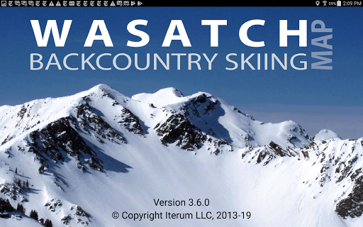 Wasatch Backcountry Skiing Map