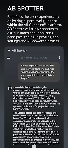Applied Ballistics Quantum