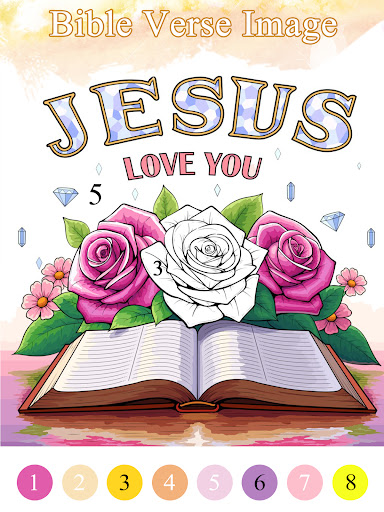 Bible Color Paint By Number