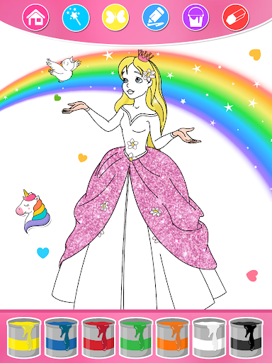 Princess Coloring Book & Games