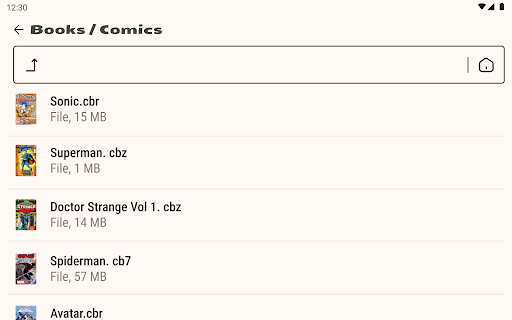 Comic Book Reader (cbz/cbr)
