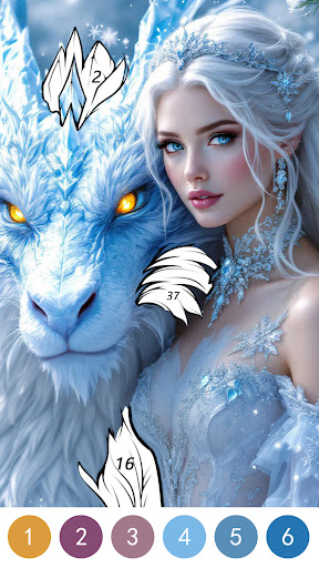 Fantasy Color By Number Game