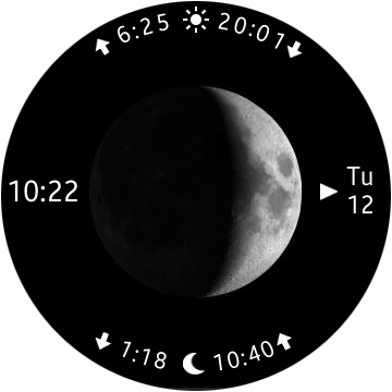 Moon Calendar Watch