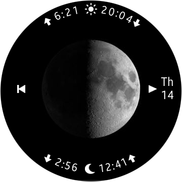 Moon Calendar Watch