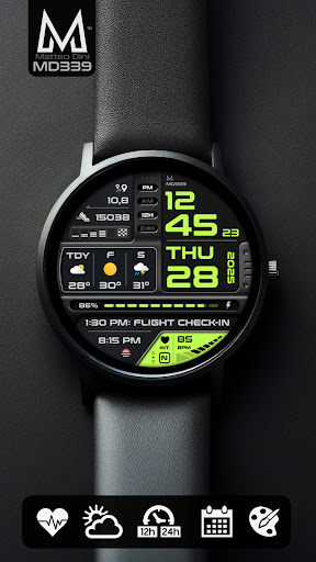 MD339 Digital watch face