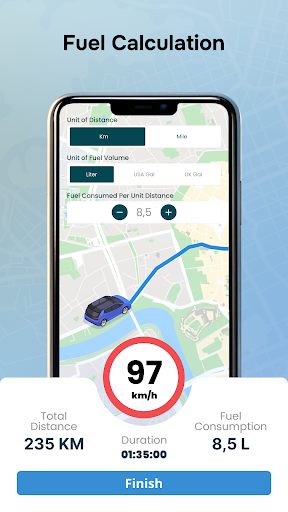 Map Drive - Radar, Speedometer