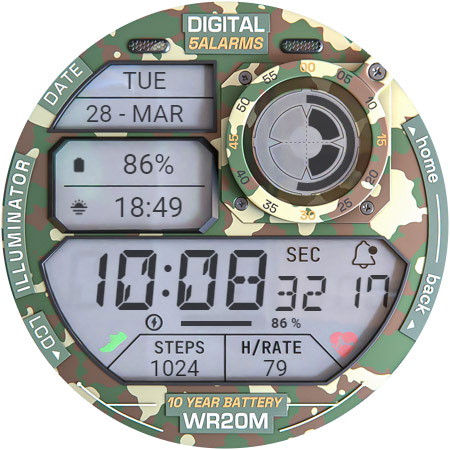 ILLUMINATOR Digital Watch face