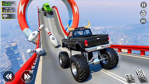Mega Ramp Monster Truck Stunts