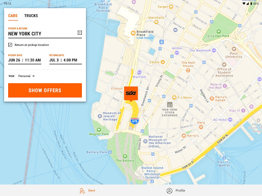 SIXT rent. share. ride. plus.