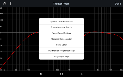 Audyssey MultEQ Editor app