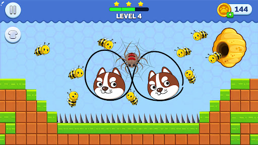 Draw to Save: Dog Puzzle