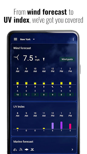 Transparent clock weather Pro