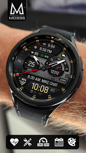 MD335 Hybrid watch face