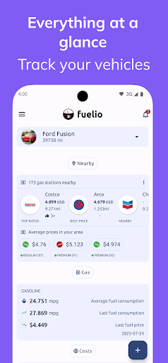 Fuelio: gas log & gas prices