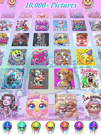 Meme Color By Number Game