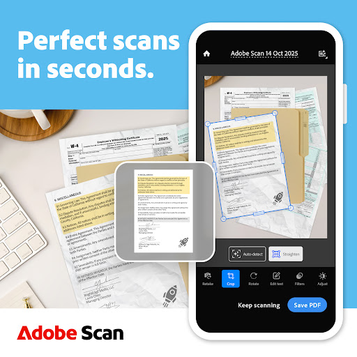 Adobe Scan AI PDF Scanner, OCR