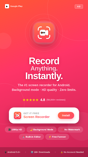 Background Video Recorder App