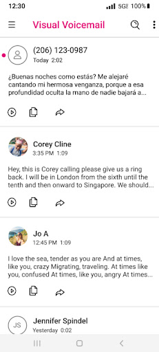 Visual Voicemail