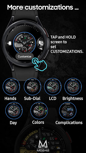 MD242 Hybrid watch face