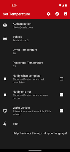 Bolt for Tesla - Tasker Plugin