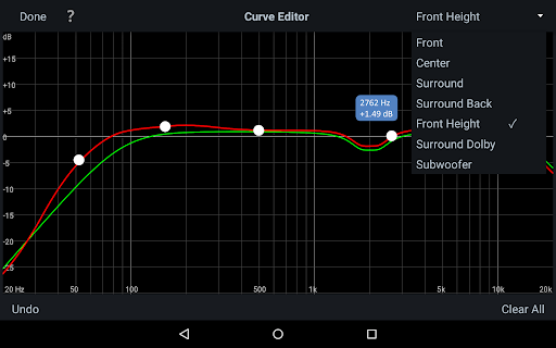 Audyssey MultEQ Editor app