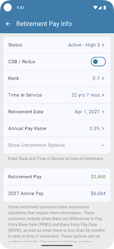 Military Retirement