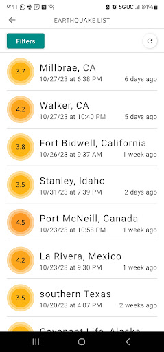 MyShake Earthquake Alerts
