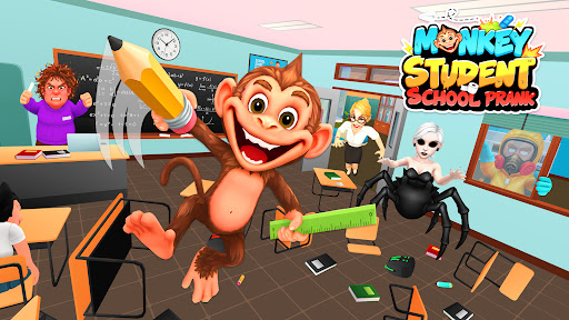 Monkey Student: School Prank