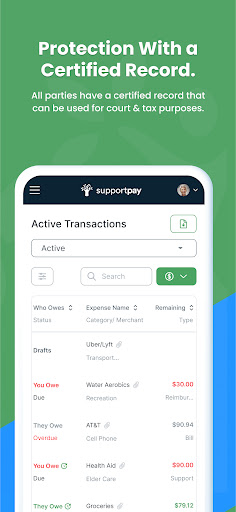 SupportPay: Split Expenses