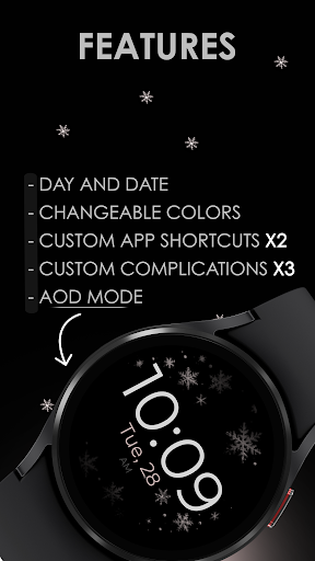 Snowflake rose gold watch face