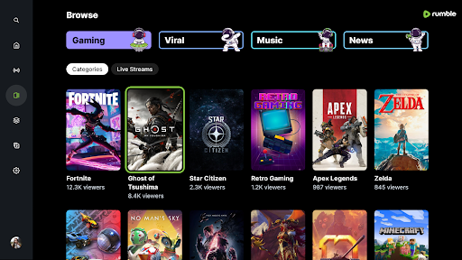 Rumble: Stream & Watch Videos
