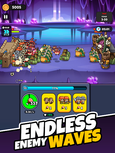 Tiny Warriors Rush - Idle TD