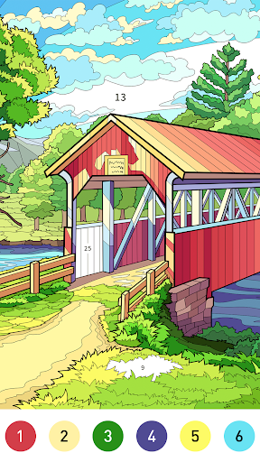 Nostalgia Color by number game
