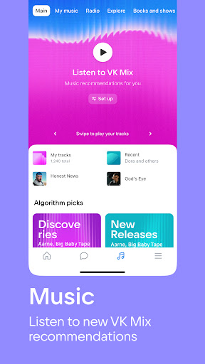 VK: music, video, messenger