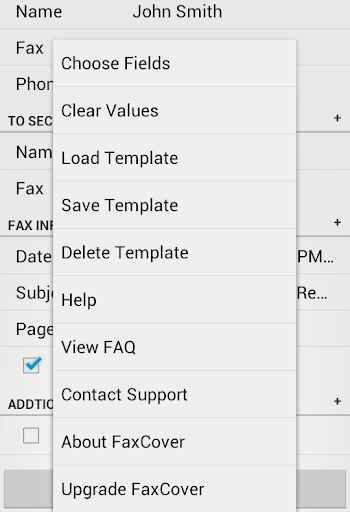 FaxCover Pro Create Cover Page