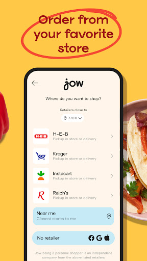 Jow - easy recipes & groceries