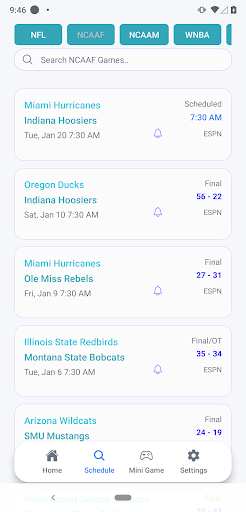 Live Scores : NFL NCAA NBA MLB
